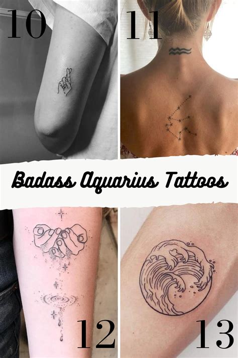 aquarius tattoos for guys|100 Meaningful Aquarius Tattoos for Men and Women